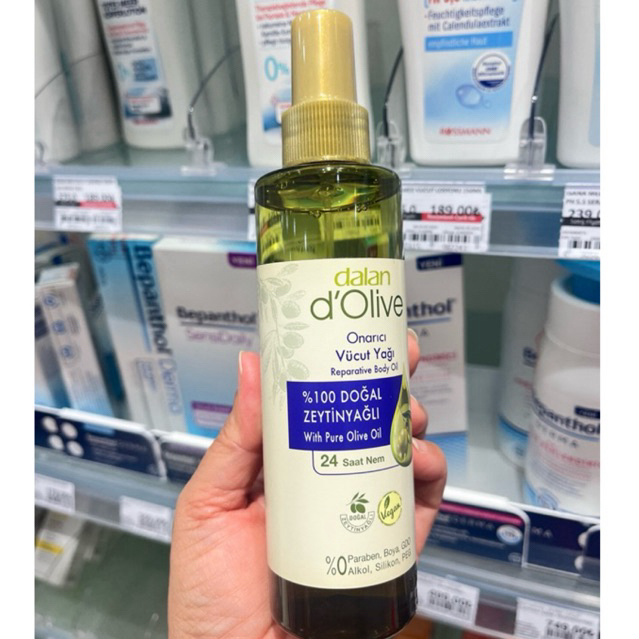 น้ำมันมะกอก body oil จากตุรกี ใช้สำหรับทาตัว แบรนด์ dalanขนาดใหม่ 200ml