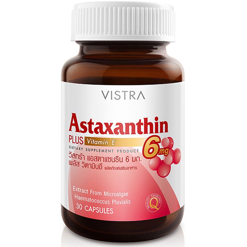 VISTRA Astaxanthin 6 mg PLUS Vitamin E