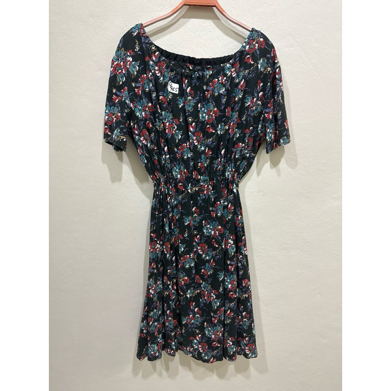 D965 เดรสผ้าผ้าเรย่อน