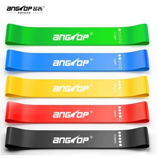 ANGTOP ยางยืดออกกำกาย  ยางเล่นกล้ามขา มี 5 สี/เซ็ต แถมกระเป๋…