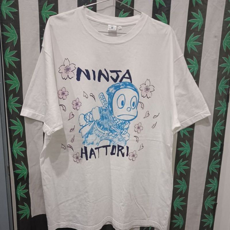 เสื้อยืดมือสอง ต่างประเทศ 🇯🇵 การ์ตูนเก่า ญี่ปุ่น Ninja Hittori OverSize อก27/ยาว33