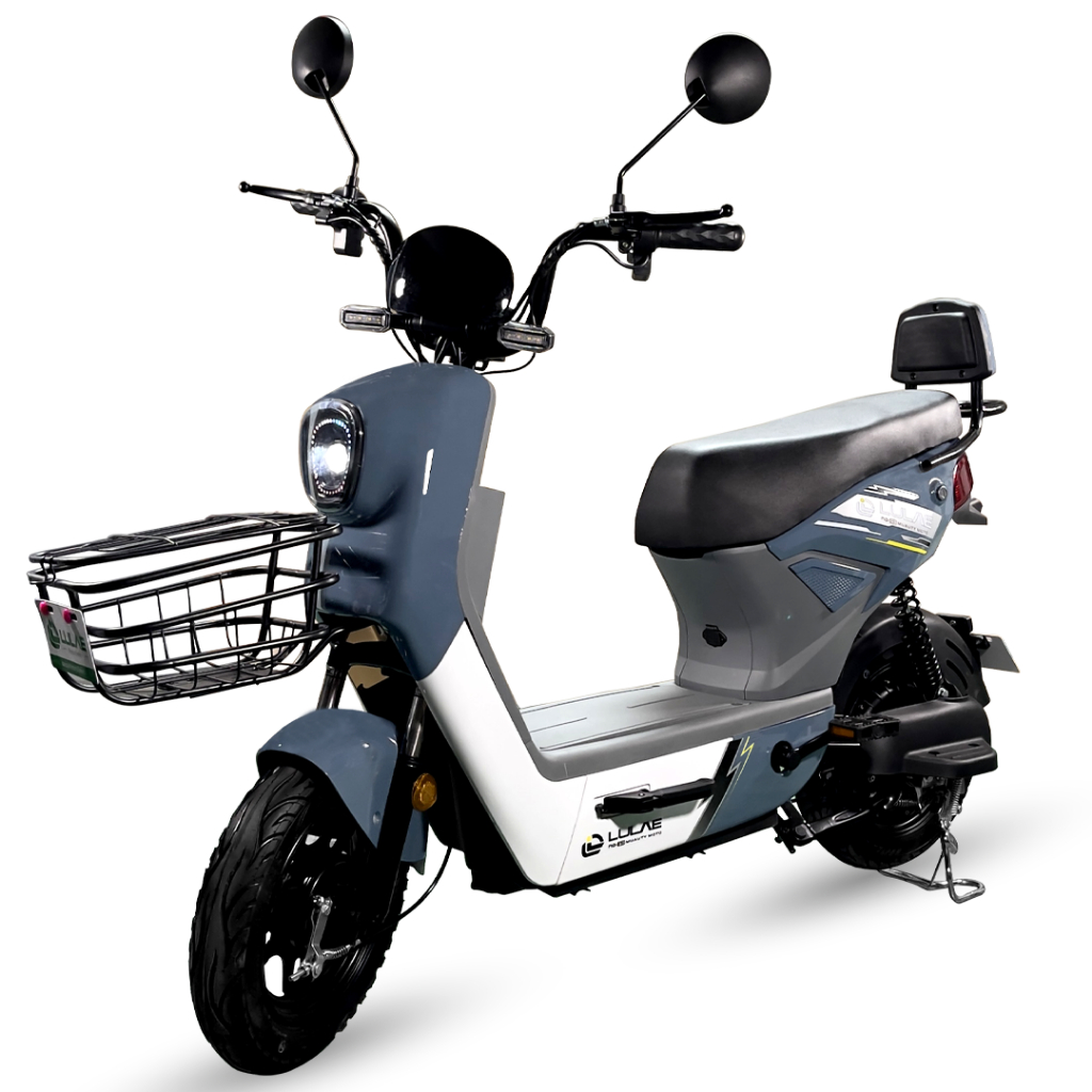 LULAE V25 จักรยานไฟฟ้า มอเตอร์ 500W แบตเตอรี่ 48V 12A Electric bike มีกระจกมองหลังไฟหน้า-หลัง