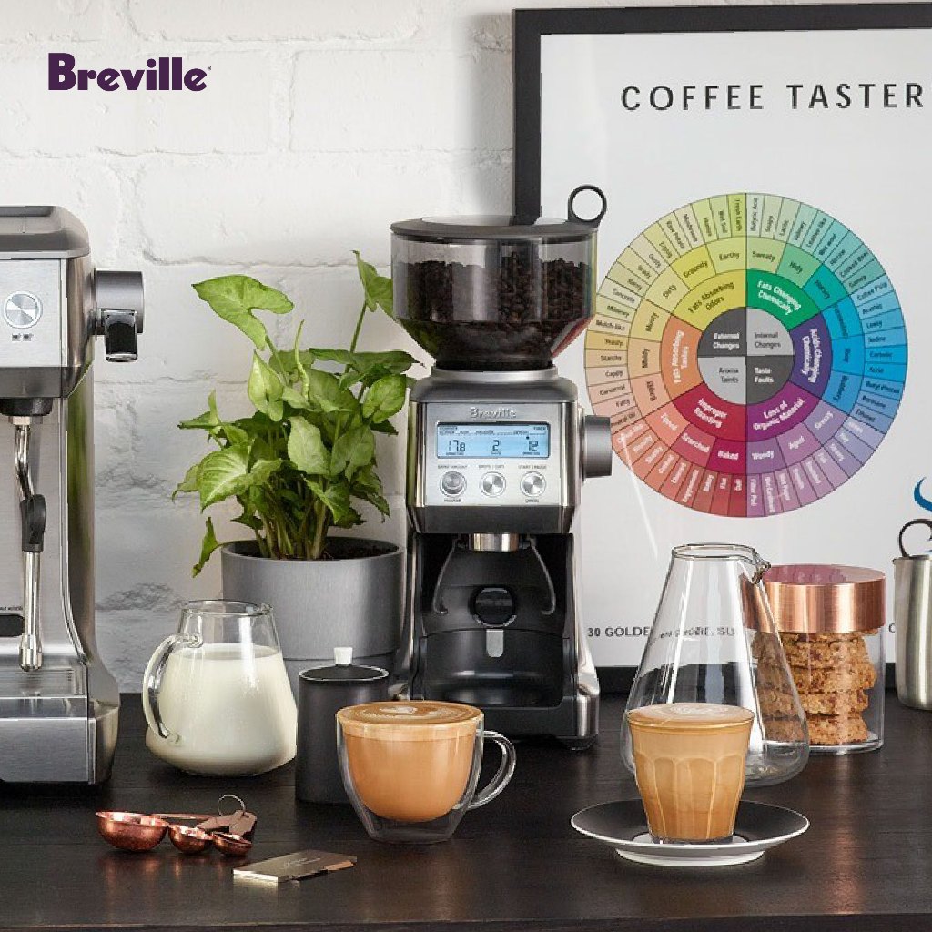 Breville : เครื่องบดเมล็ดกาแฟ Breville BCG820 The Smart Grinder™ Pro เครื่องบดกาแฟ Coffee Grinder