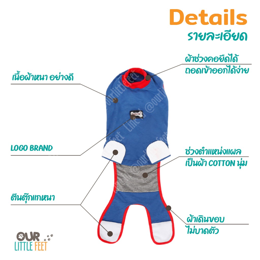 ชุดหลังผ่าตัดสุนัข Lemi - รูปที่ 4