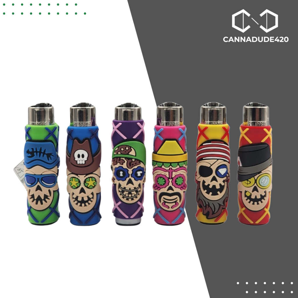 [ราคาต่อ 1 ชิ้น ] ไฟแช็ค CLIPPER POP | Skulls ลายกะโหลก