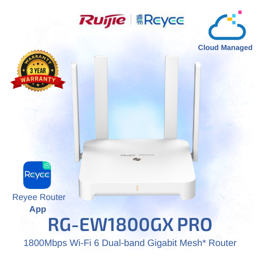RG-EW1800GX PRO 1800M Wi-Fi 6 Dual-band Gigabit Mesh Router