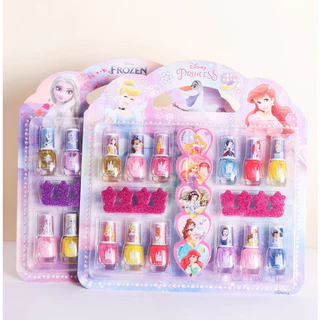 ยาทาเล็บ สำหรับเด็ก สูตรน้ำ ชุดลายการ์ตูนดิสนีย์ สีทาเล็บเด็ก ยาทาเล็บเด็กลอกได้ น้ำยาทาเล็บเด็กเจ้าหญิง