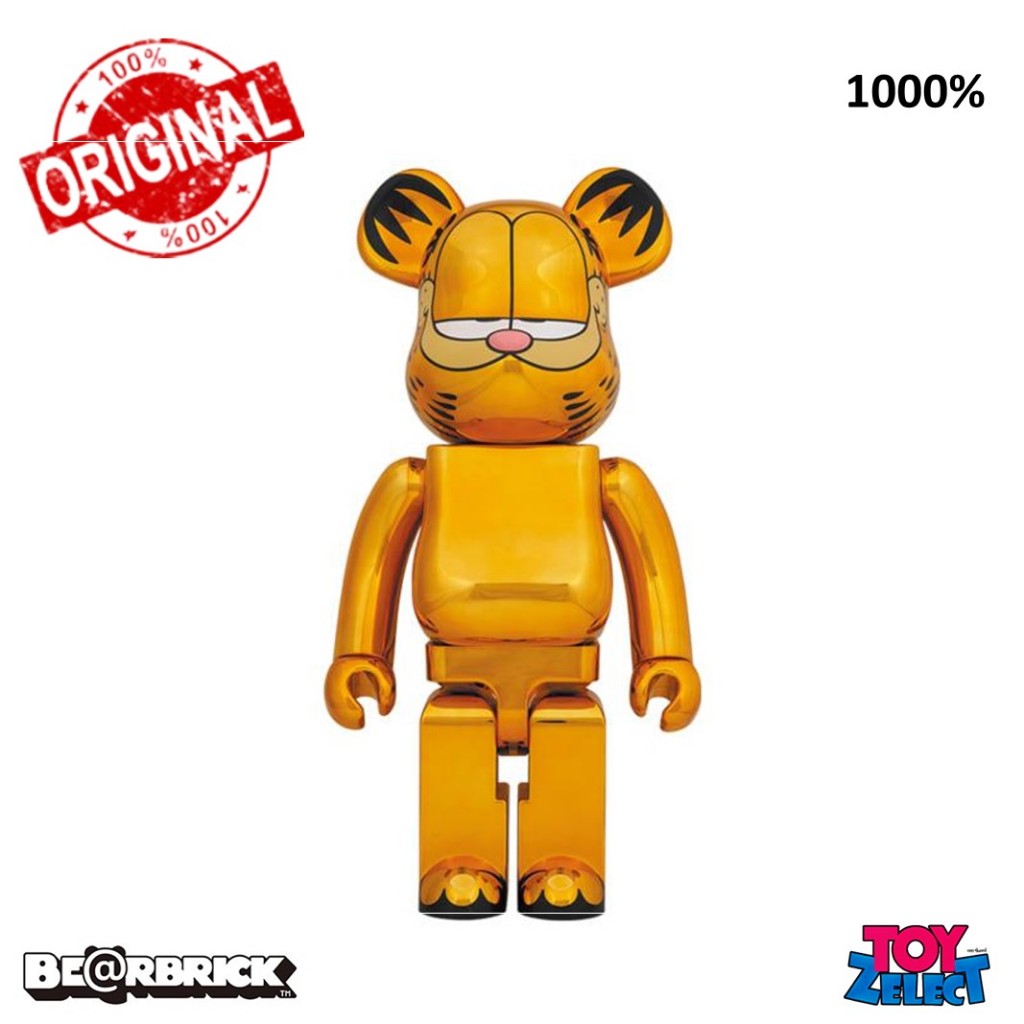 Bearbrick Garfield Gold Chrome  Version 1000% (ลิขสิทธิ์แท้)