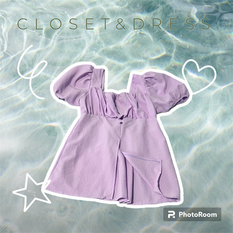 เสื้อสีม่วงcloset&dress