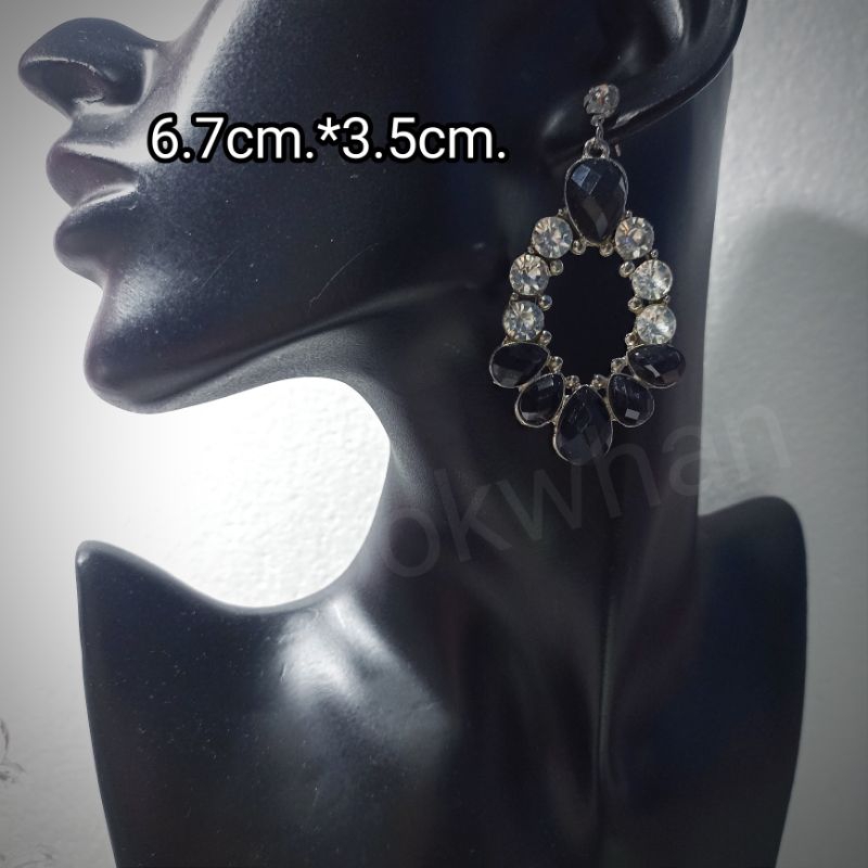 E57,ต่างหู ตุ้มหู,ต่างหูแฟชั่น,ต่างหูอลังการ,ฟรุ้งฟริ้ง,Handmade,DIY