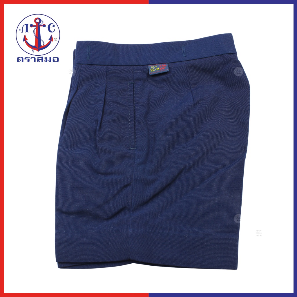 ตราสมอ กางเกงอนุบาล กรมอ่อน ซิปหน้า (  S - XL-33 )
