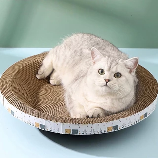 🐾ที่ลับเล็บแมว รูปอ่าง ที่ฝนเล็บแมว ของเล่นแมว เป็นที่นอนแมวไปในตัว ฟรี แคปนิท ที่ขูดเล็บ ของเล่นแมว คอนโดแมว