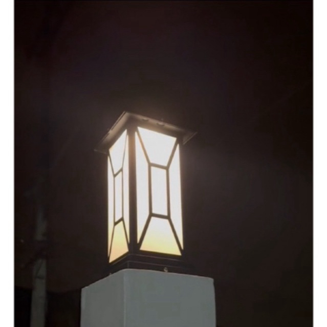 PL-8714 Solar ไฟหัวเสา ไฟกิ่งนอก solar cell พลังงานแสงอาทิตย์ ไม่ต้องต่อสายไฟ