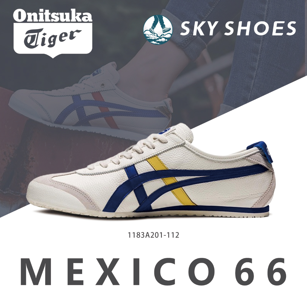 ของแท้ 100% Onitsuka tiger MEXICO 66 รองเท้าผ้าใบ 1183A201-112