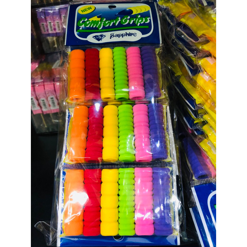 ปลอกจับปากกาและดินสอ แพค6ชิ้นx12ซอง