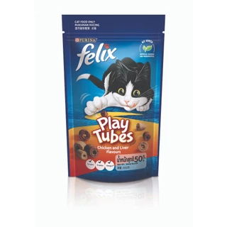 Party Mix / Felix Play Tube Cat Treats Crunch ปาร์ตี้มิกซ์ / เฟลิกซ์ เพลย์ ทูป 50g-60g