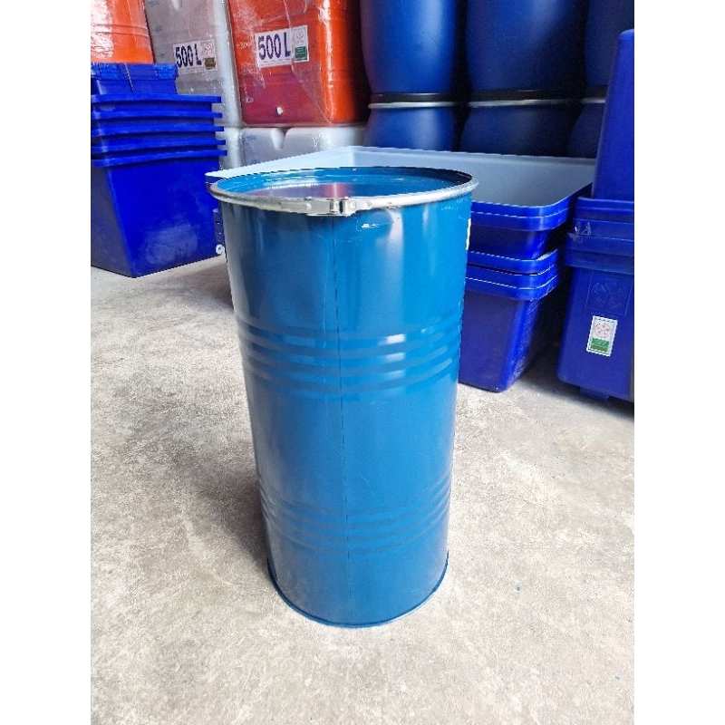 ถังเหล็ก100ลิตรฝาเปิดปิดได้