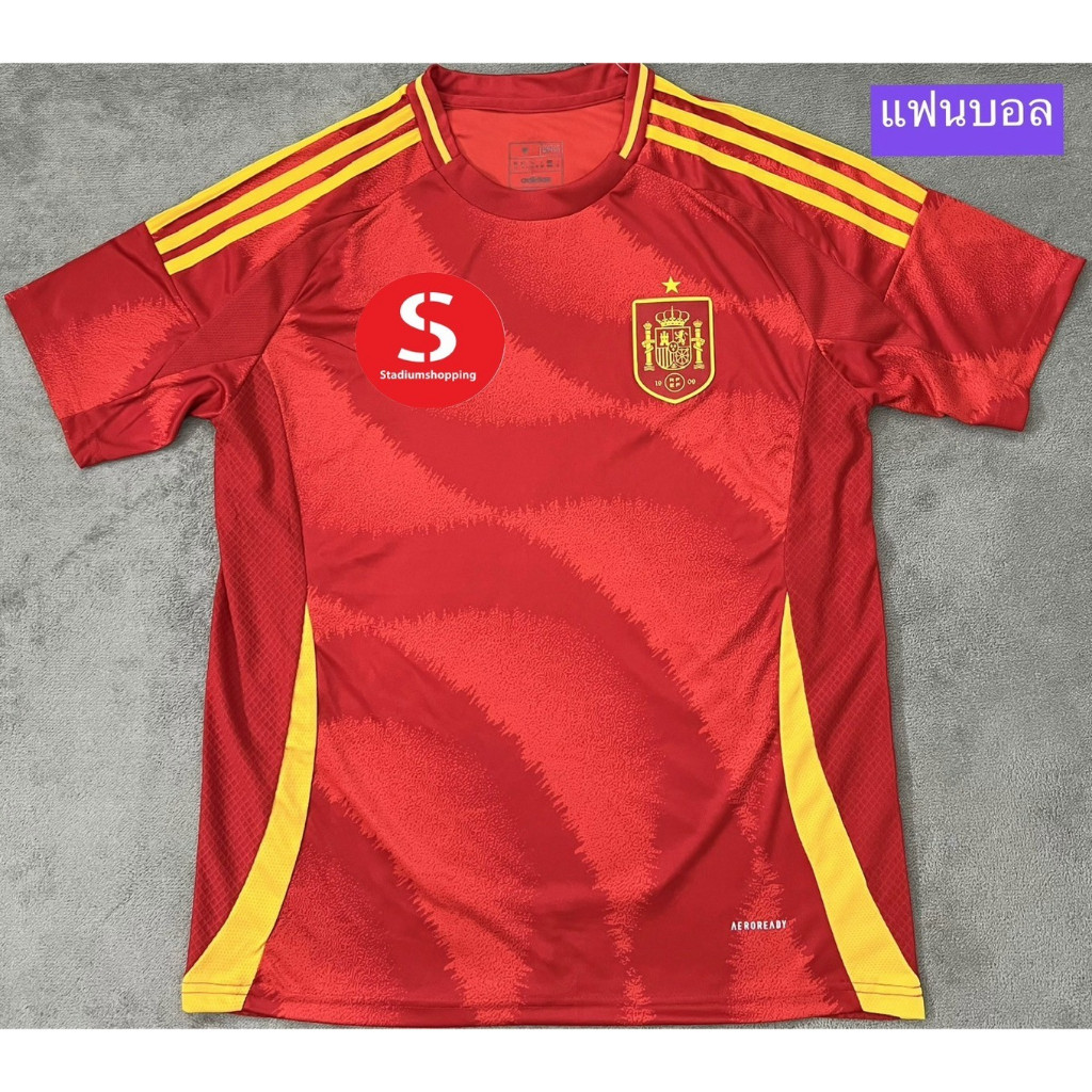 เสื้อเกรดแฟนบอล  ทีมชาติส.เปน  เหย้า  ยูโร.2024   ไซส์ S,M,L,XL,2XL