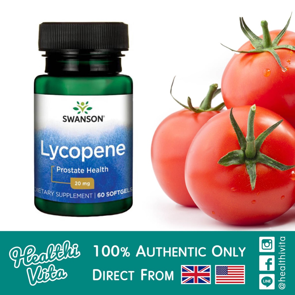 Swanson-Lycopene 20 Mg. 60 Caps ❌exp.08/27