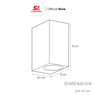 SL LIGHTING | Outdoor Wall Lamp โคมไฟติดผนังภายนอก ขั้ว GU10 รุ่น SL-10-2331,2332W/BK