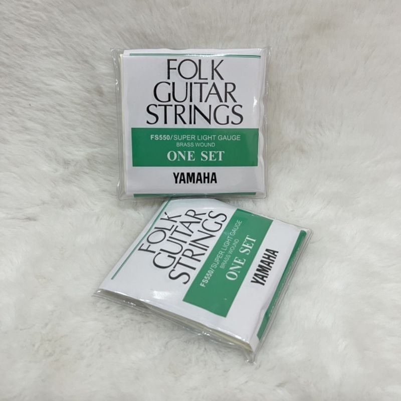 สายกีต้าร์โปร่ง yamaha ครบชุด 6 เส้นเบอร์ 10/47 สายกีต้าร์คุณภาพดีเสียงดีกังวาน สายนุ่มมือแถมฟรีปิ๊กกีตาร์1 ชิ้นพร้อมส่ง
