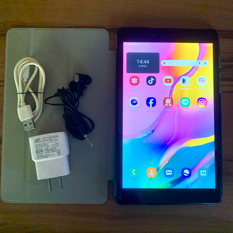 Samsung Galaxy Tab A 2019 Tablet SM-T295 (Ram 2GB, 32GB) ใส่ซิม โทรออกรับสายได้ แทปเลตมือสอง ใช้งานปกติ มีของแถม