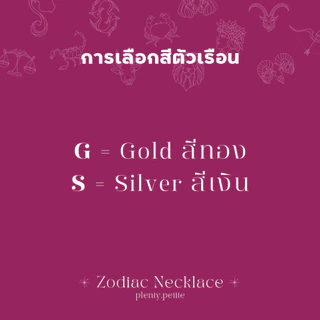 Petite Zodiac Necklace สร้อยคอชาร์มราศี