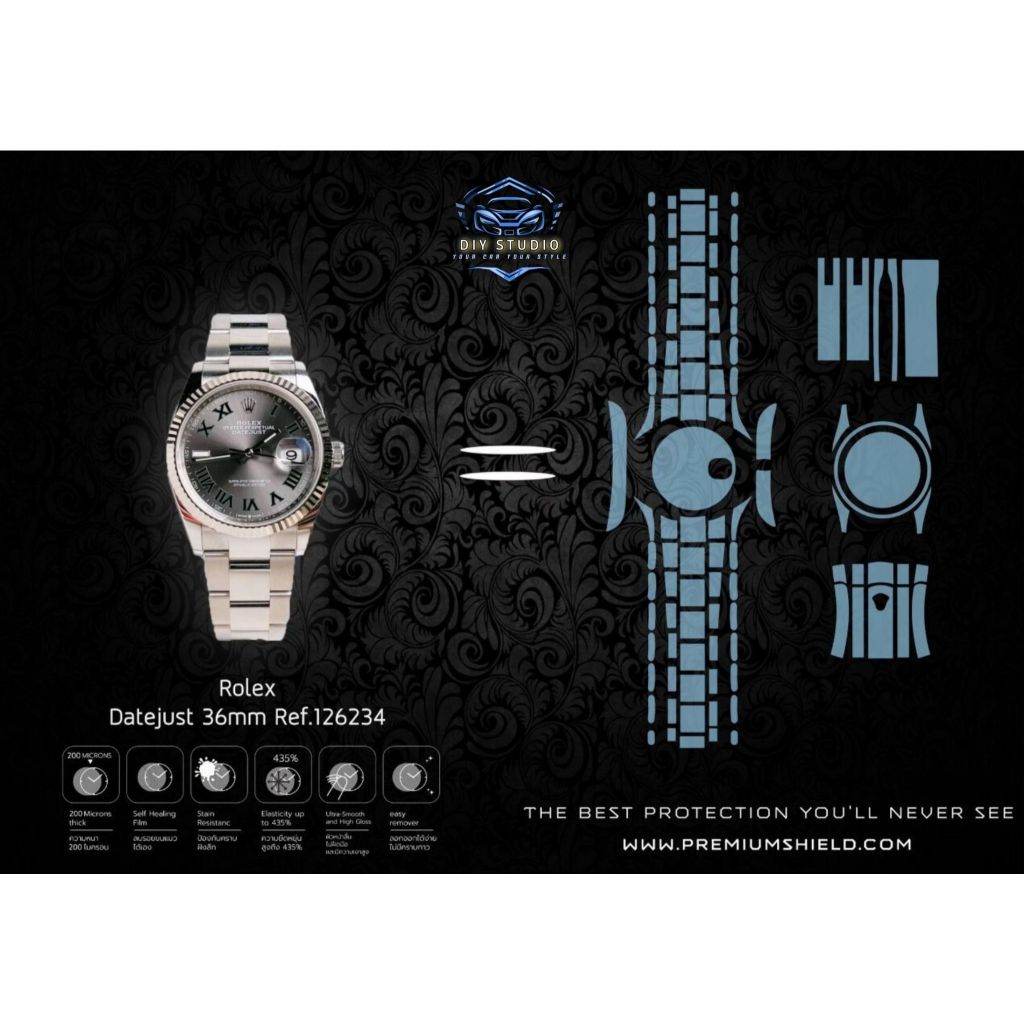 ฟิล์มใสกันรอยนาฬิกา รุ่นDatejust 36mm Ref.126234