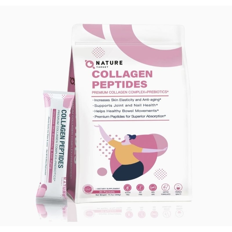 Collagen peptides powder type 1,2,3,5,10 suger free, skin hair nail joint support,non NGO 30 ซอง