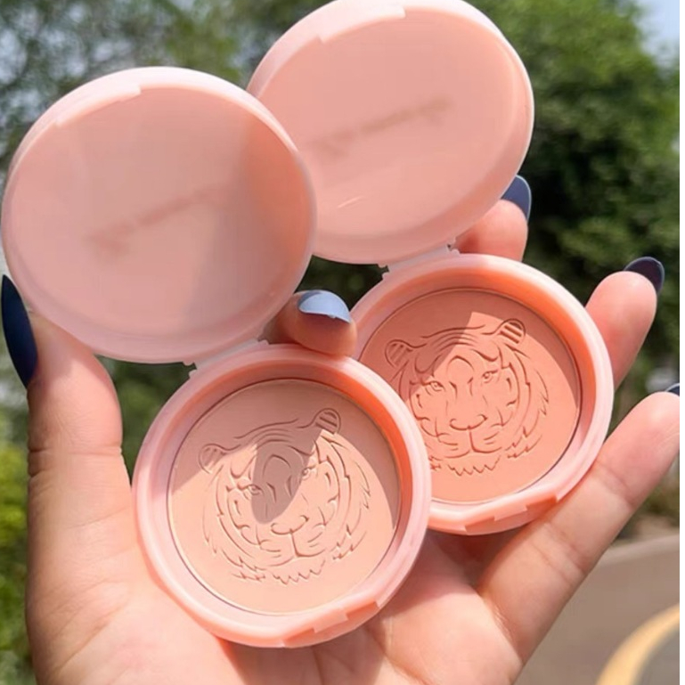 kksaleบลัชออนปัดแก้ม เนื้อฝุ่น ประกายมุก สีแดงธรรมชาติ สําหรับผู้หญิง5186