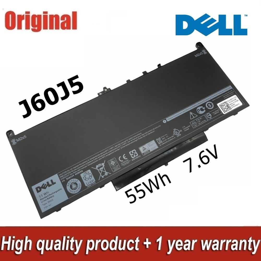 Dell แบตเตอรี่ J60J5 (สำหรับ Latitude E7470 E7270 ) Dell Battery Notebook เดล แบตเตอรี่ โน๊ตบุ๊ค