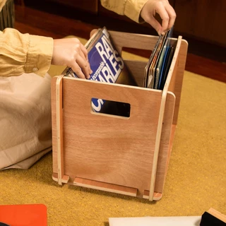 Gadhouse Vinyl Storage Crate ลังไม้เก็บแผ่นเสียงไวนิล สามารถใส่แผ่นเสียงได้มากถึง 40 แผ่น