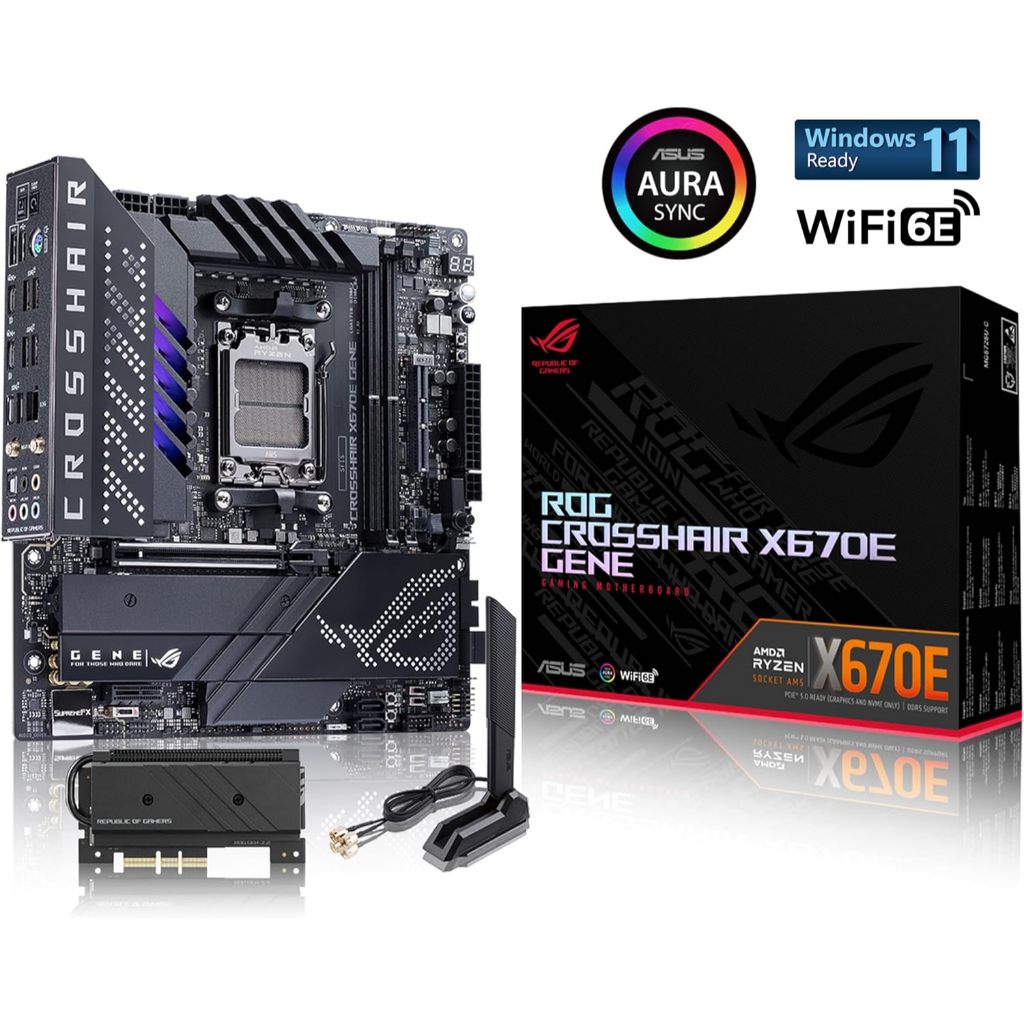 MAINBOARD (เมนบอร์ด) ASUS ROG CROSSHAIR X670E GENE (SOCKET AM5) (MICRO-ATX)