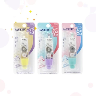 FASTER เทปลบคำผิดเปลี่ยนไส้ได้ รุ่น โปรไลน์พลัส PRO-LINE , PRO-LINE+, EXTRA LONG และ ไส้รีฟิล จำนวน 1 ชิ้น