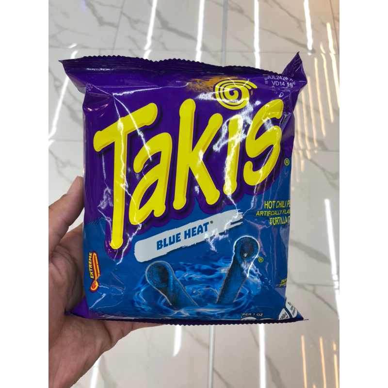 ขนมแท่งข้าวโพด  Takis Blue heat 3.25oz ขนาด 92.3g 🇺🇸🇺🇸