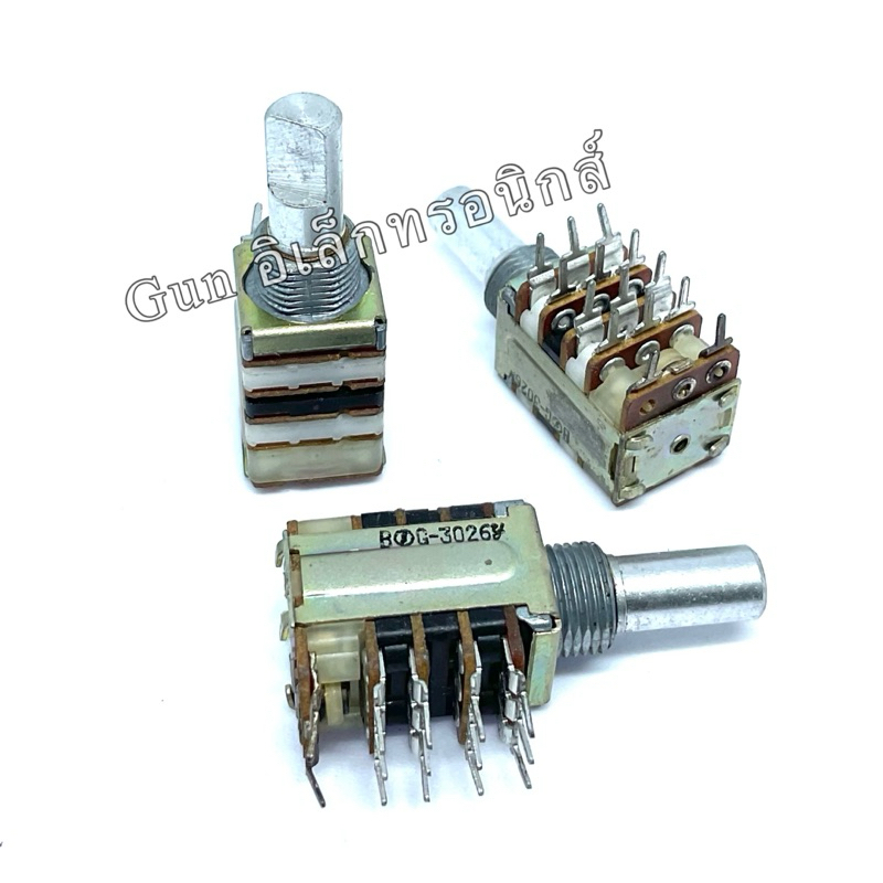VR วอลลุ่ม มีสวิตช์ รุ่น BOG-3026 5ชั้น แกนผ่า 17 ขา สินค้าพร้อมส่ง ราคาต่อ1ชิ้น