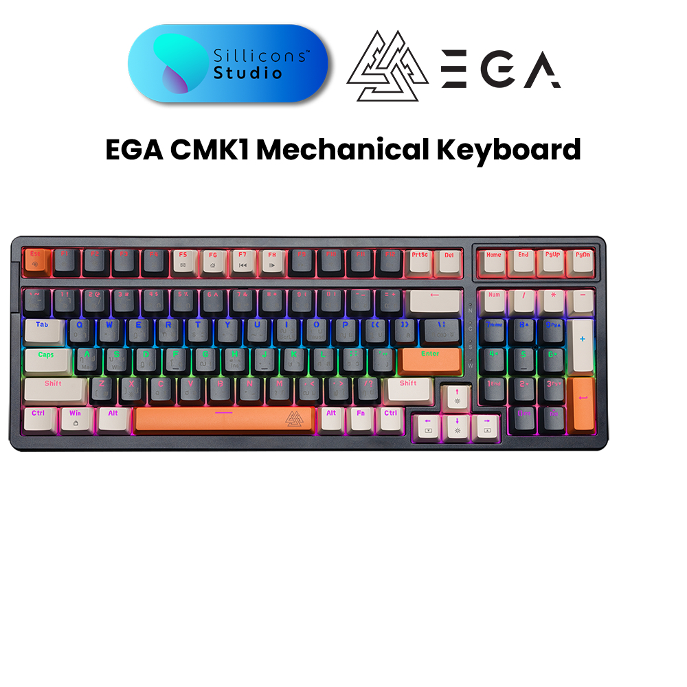EGA CMK1 Gaming Mechanical Keyboard Hot-Swap RGB มีสาย