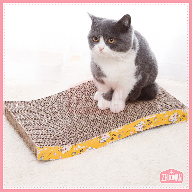 ที่ลับเล็บแมว กล่องลับเล็บแมว 43*21 CM บ้านลับเล็บแมว/ของเล่นแมว ลับเล็บแมว ขนาดเล็กพกพาง่ายเลื่อนย้ายสะดวก หนา - รูปที่ 5