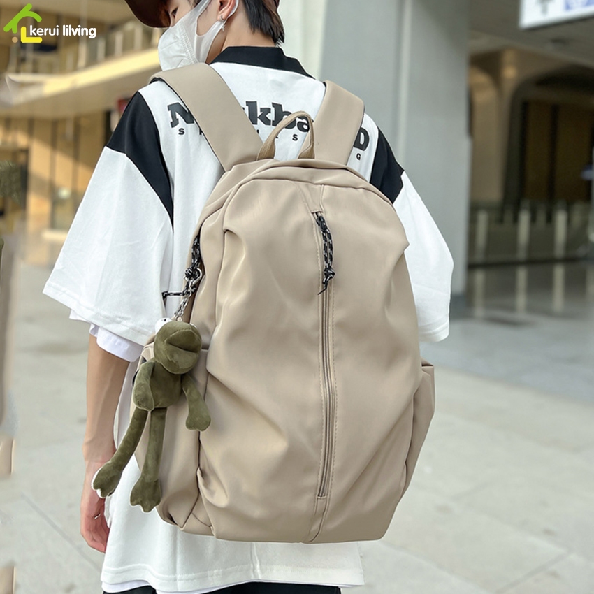 Allsking กระเป๋าเป้ สไตล์เกาหลี กระเป๋าเป้สะพายหลังไปโรงเรียน ใส่หนังสือ ใส่เครื่องเขียน เป้กันน้ำ ผ้าไนล่อน
