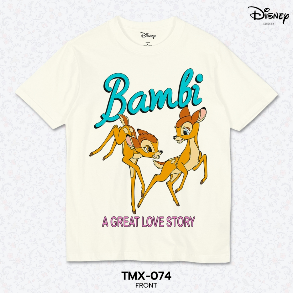 Power 7 Shop เสื้อยืดการ์ตูน "Bambi" คอลเลคชั่น "Disney Classics" (TMX-074-สีครีม) — صورة 2