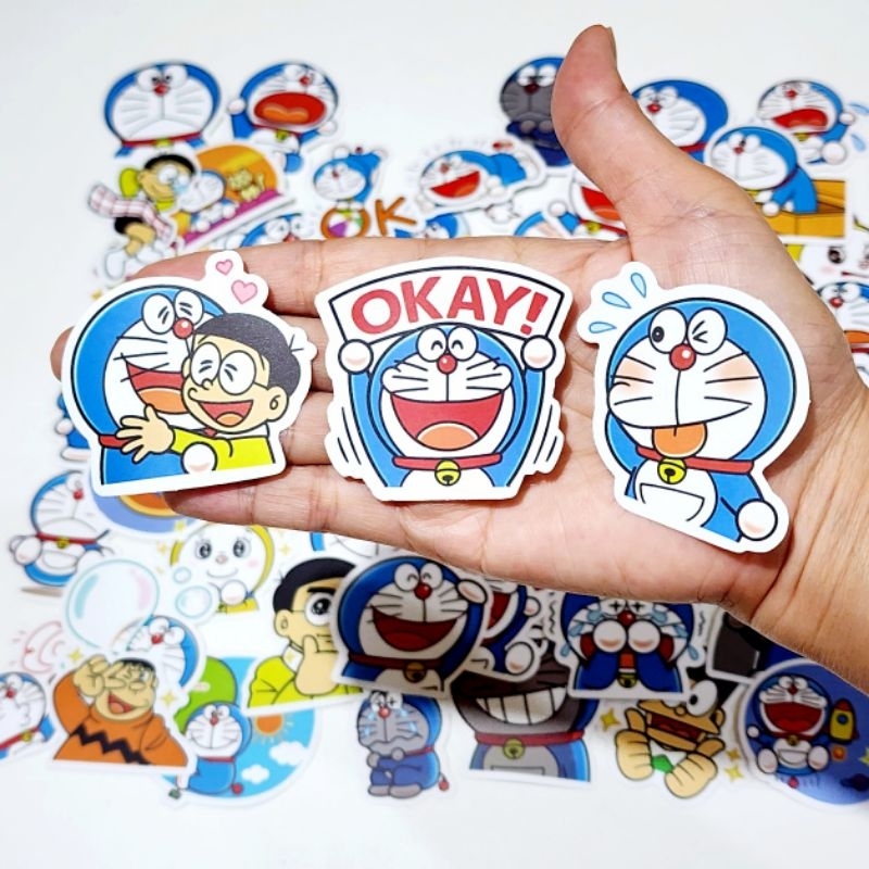 สติ๊กเกอร์ โดเรม่อน Doraemon (อิโมจิ) ติดแน่น ติดเคสมือถือ (60ชิ้น) sticker