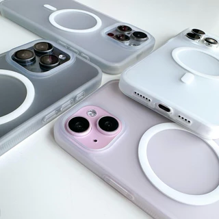 [i17] พร้อมส่ง🔋T13S185 Premium เคสใสหลังขุ่น เคสชาร์จไร้สายงานดี🧲 เคสแม่เหล็ก สำหรับ iPhone เคสไอโฟน 16Plus,17Air,17Pm