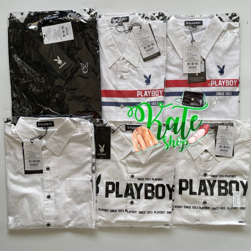 Playboy เสื้อเชิ้ตผู้ชาย ลดราคา