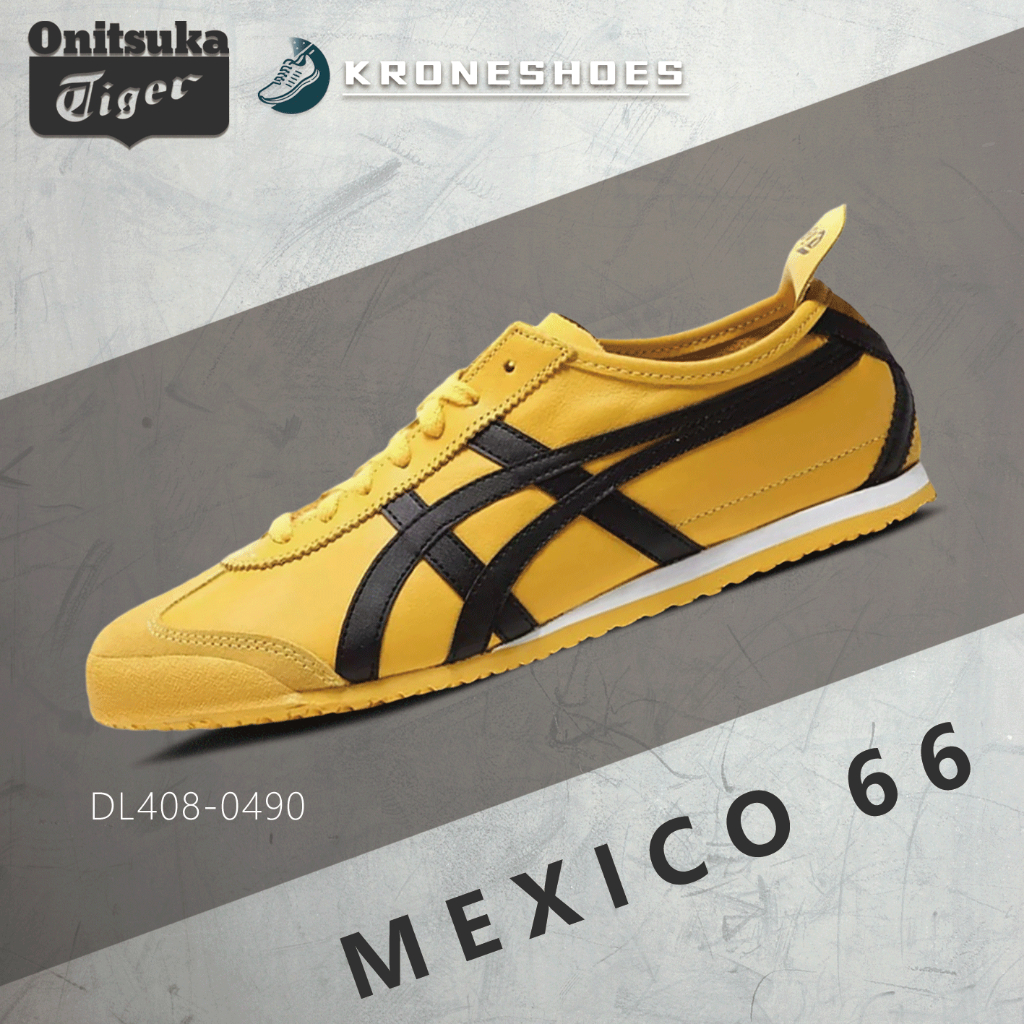 ของแท้ 100% Onitsuka tiger MEXICO 66 DL408-0490  รองเท้าผ้าใบ ได้ทั้งชายและหญิง