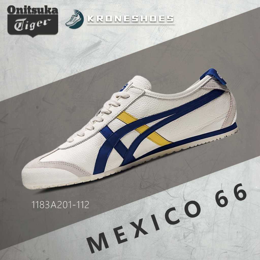 ของแท้ 100% Onitsuka tiger MEXICO 66 1183A201-112 รองเท้าผ้าใบ ได้ทั้งชายและหญิง