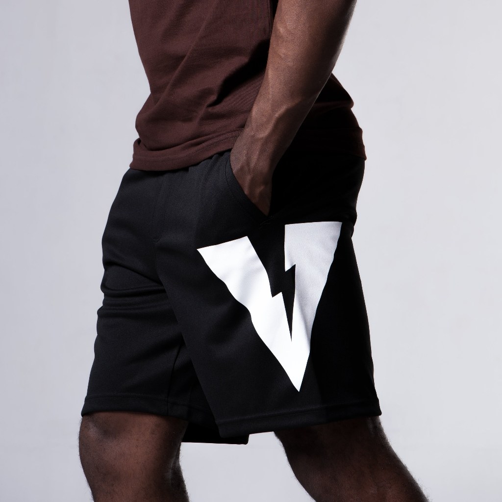 VOLT กางเกงขาสั้น สีดำ กีฬา ออกกำลังกาย 004 VELO ESSENTIALS SHORTS BLACK