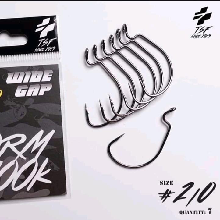 A07 เบ็ดหนอน TSF WORM HOOK เบ็ดท้องกว้าง WIDE GAP