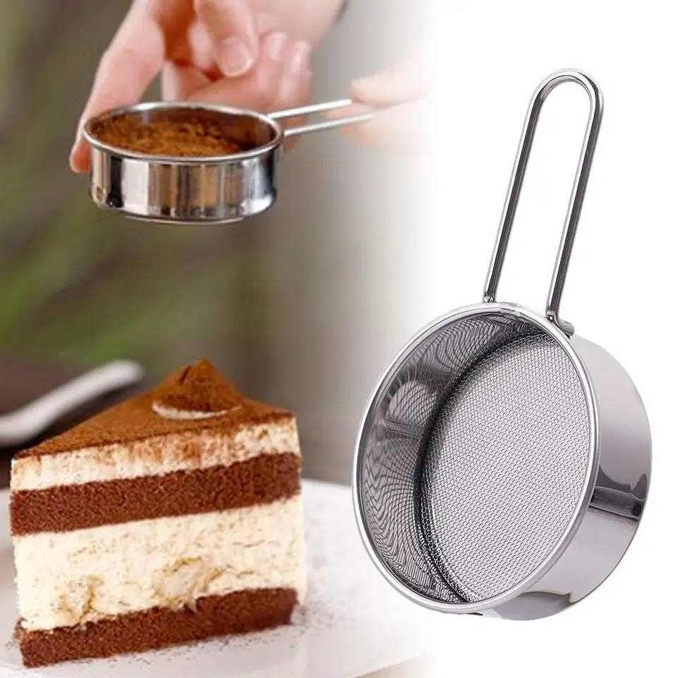 ที่ร่อนแป้ง ร่อนโกโก้ ชาเขียว สแตนเลส ขนาดเล็ก 6.5 cm.พร้อมด้ามจับ - รูปที่ 3