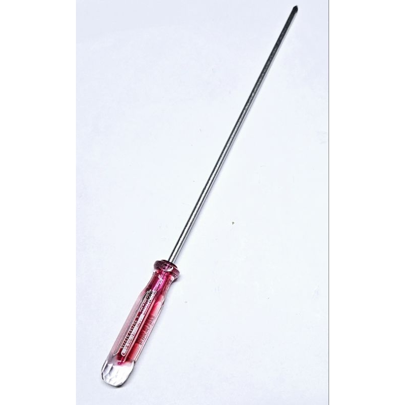 VESSEL 6100 P.1X200 ไขควงด้ามคริสตัล NO.1 ยาว 8" ญี่ปุ่นแท้