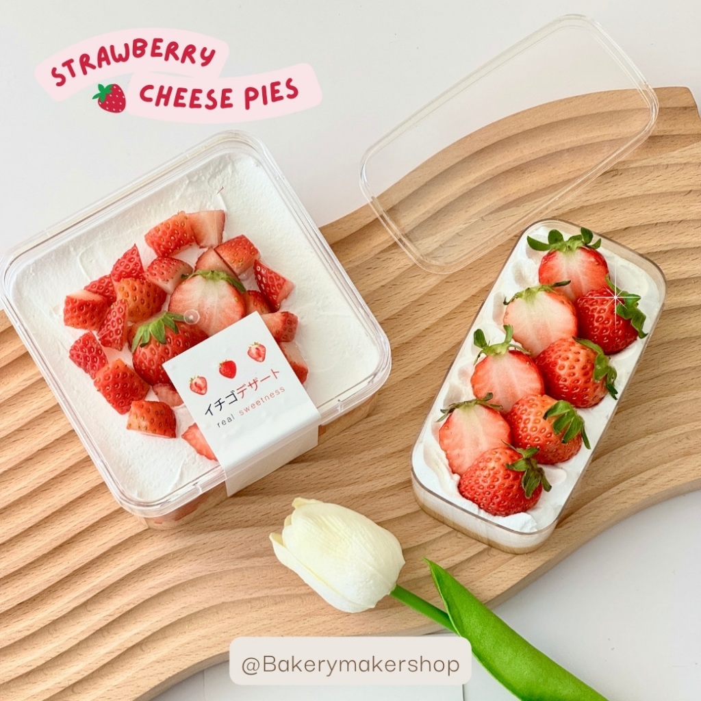 กล่องพลาสติกใส (12 ใบ) เนื้อแข็ง ถ้วยมูส บลูเบอรี่ชีสเค้ก ทีรามิสุ Tiramisu 1325 1250 305 1270